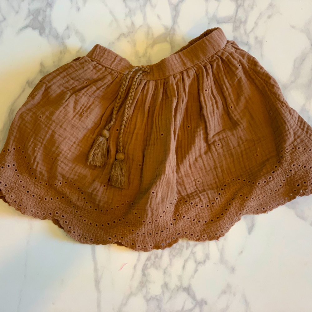 Rylee and Crew size 4-5 year brown skirt - worn once! So cute perfect condition